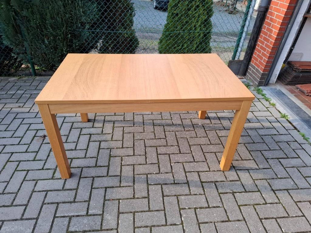 Uitschuifbare tafel, Huis en Inrichting, Tafels | Eettafels, Ophalen, Gebruikt, 50 tot 100 cm, Vier personen