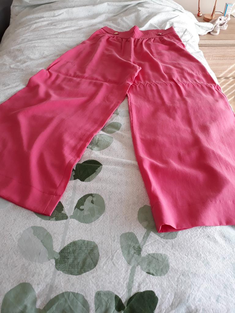Caroline Biss : nieuwe wijde broek - fushia - maat 38, Maat 38/40 (M), Nieuw, Ophalen of Verzenden, Roze
