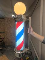 Grote draaiende barber pole / barbierpaal – 92 cm – werkend, Ophalen