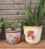 Prachtige, vintage keramieken bloempotten, Ophalen