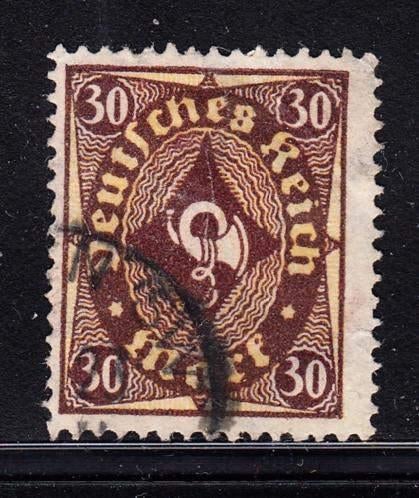 1704 - Duitse Rijk michel 208W gestempeld , Posthoorn, Timbres & Monnaies, Timbres | Europe | Allemagne, Envoi, Empire allemand