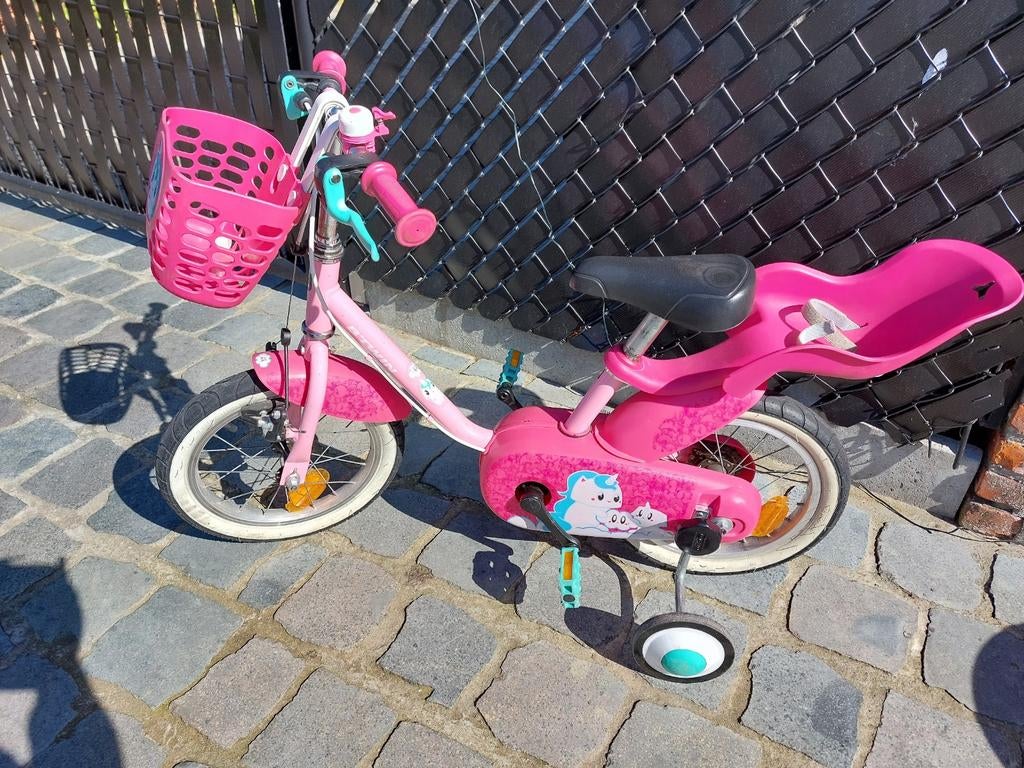 Btwin unicorn meisjesfiets, Fietsen en Brommers, Ophalen, Zijwieltjes