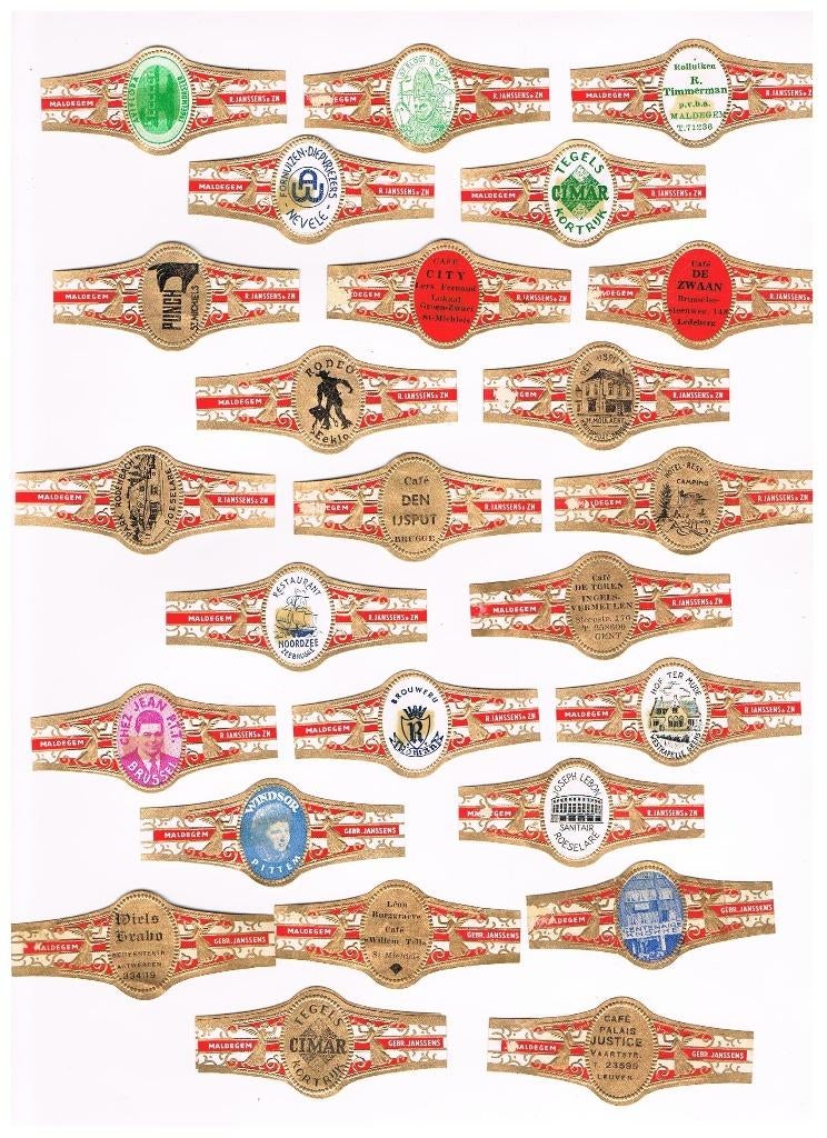 PUBLICITÉ POUR DES GROUPES DE CIGARES PAR, Envoi, Utilisé, Bagues de cigare