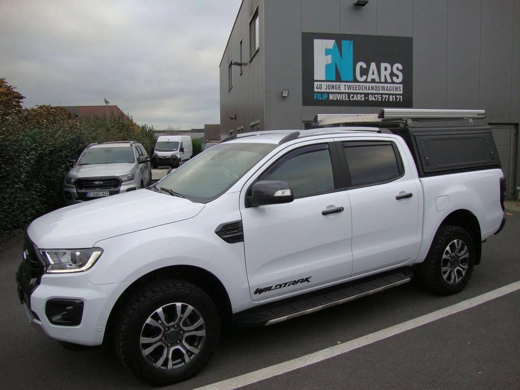 Ford Ranger 212pk, alu cab, dakrek, ford garantie,2022, btw, Cuir, Achat, Entreprise, Noir