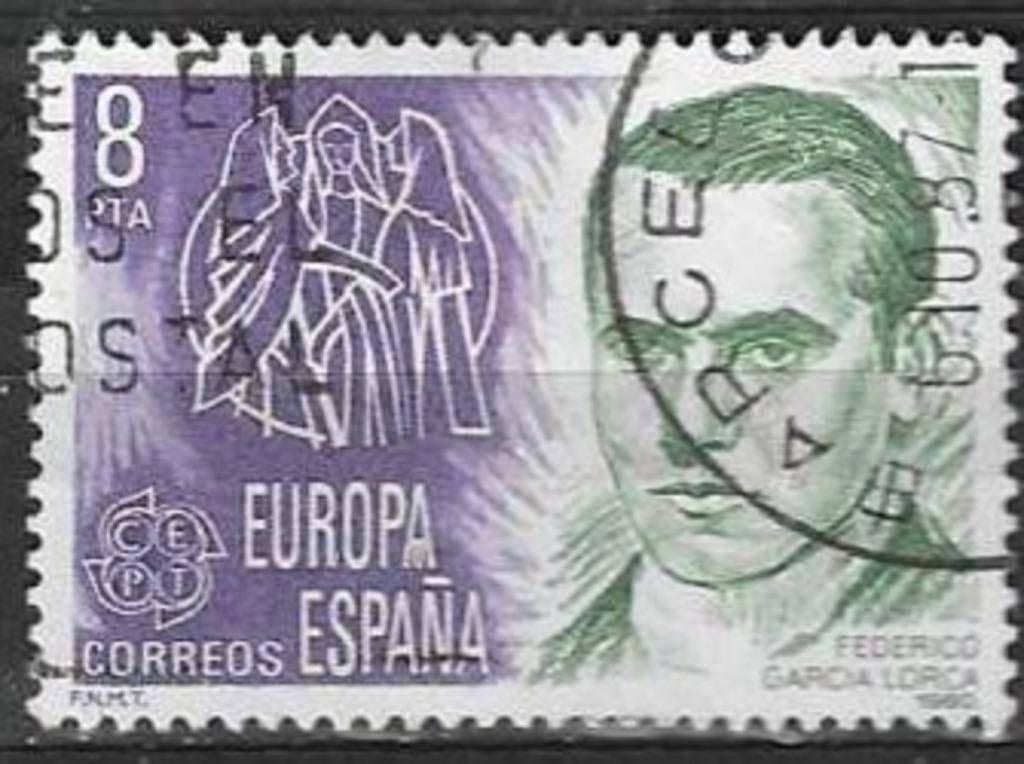Spanje 1980 - Yvert 2214 - Federicio Garcia Lorca (ST), Postzegels en Munten, Postzegels | Europa | Spanje, Gestempeld, Verzenden