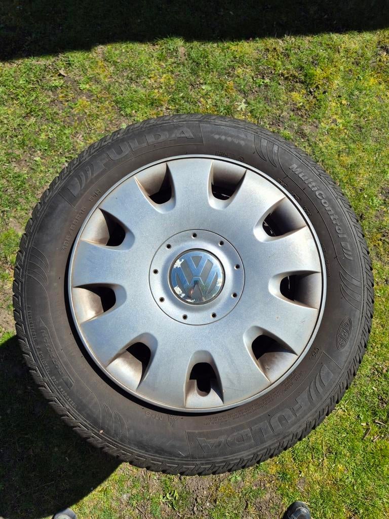 Winterbanden Volkswagen Skoda Seat ... 195/65R15 91H, Ophalen, Gebruikt, 15 inch, Banden en Velgen