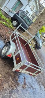 Remorque simple essieux 500kg 1,75cm/1,m, Enlèvement, Comme neuf