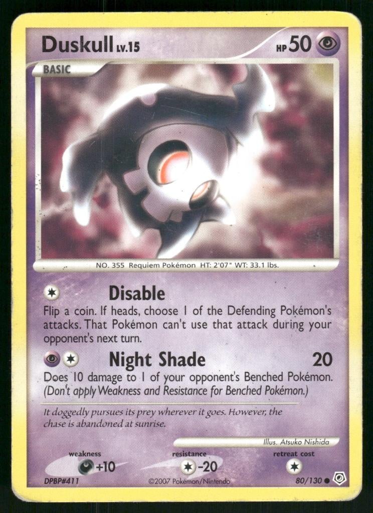 Duskull 80/130 - Diamond &amp; Pearl (Good), Envoi, Utilisé