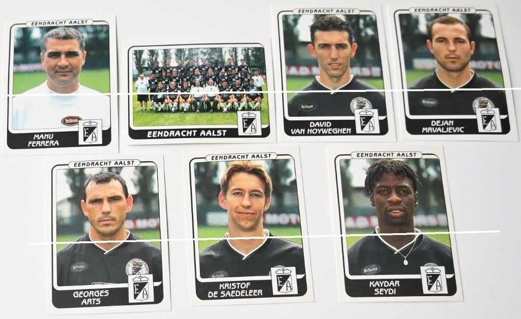 Panini/Football 2002/Eendracht Aalst/14 autocollants, Envoi, Comme neuf, Affiche, Image ou Autocollant