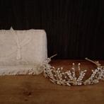 Oud bruidskroontje en ringen kussentje, Verzenden