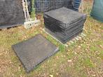 15 Rubber tegels 100 x 100 x 4 cm, Tuin en Terras, Tegels en Klinkers, Ophalen, Gebruikt, Overige typen, Rubber