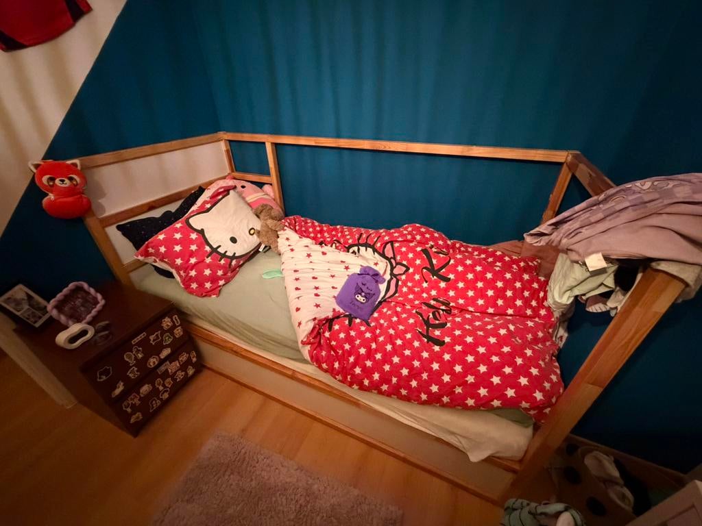 GRATUIT Lit IKEA KURA 90x200 avec sommier à lattes + matelas, Enfants & Bébés, Chambre d'enfant | Lits, Enlèvement, Comme neuf