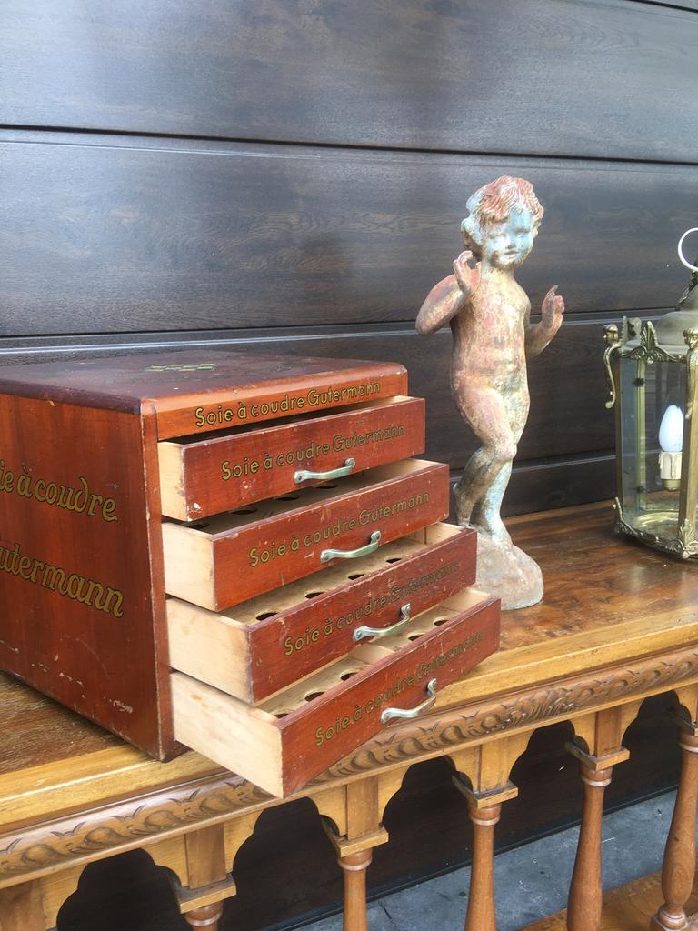 Oud authentiek Gütermann garenkastje !, Antiek en Kunst, Antiek | Meubels | Kasten, Ophalen of Verzenden