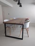 Eettafel in hout voor 8-10 personen, Ophalen, Grenenhout, Gebruikt, 200 cm of meer