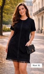 Zwarte Suède-look Jurk (Maat XL) – NIEUW, Kleding | Dames, Maat 46/48 (XL) of groter, Nieuw, Ophalen of Verzenden, Boven de knie