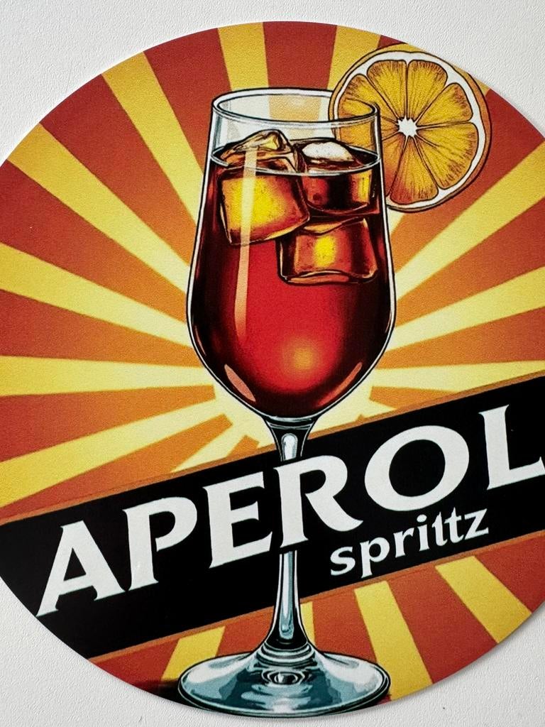 Metalen reclamebord Aperol, Ophalen of Verzenden, Nieuw, Reclamebord