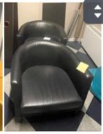 2 petits fauteuil en cuir, Maison & Meubles, Cuir