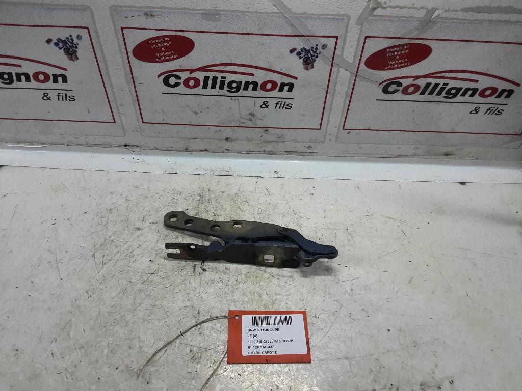 CHARNIERE DE CAPOT DROIT BMW 3 serie (E46 / 2), Autos : Pièces & Accessoires, Mevr. I. Hauben, Utilisé, BMW, Rue de l'Espoir 34 34
4030  GRIVEGNÉE, BE