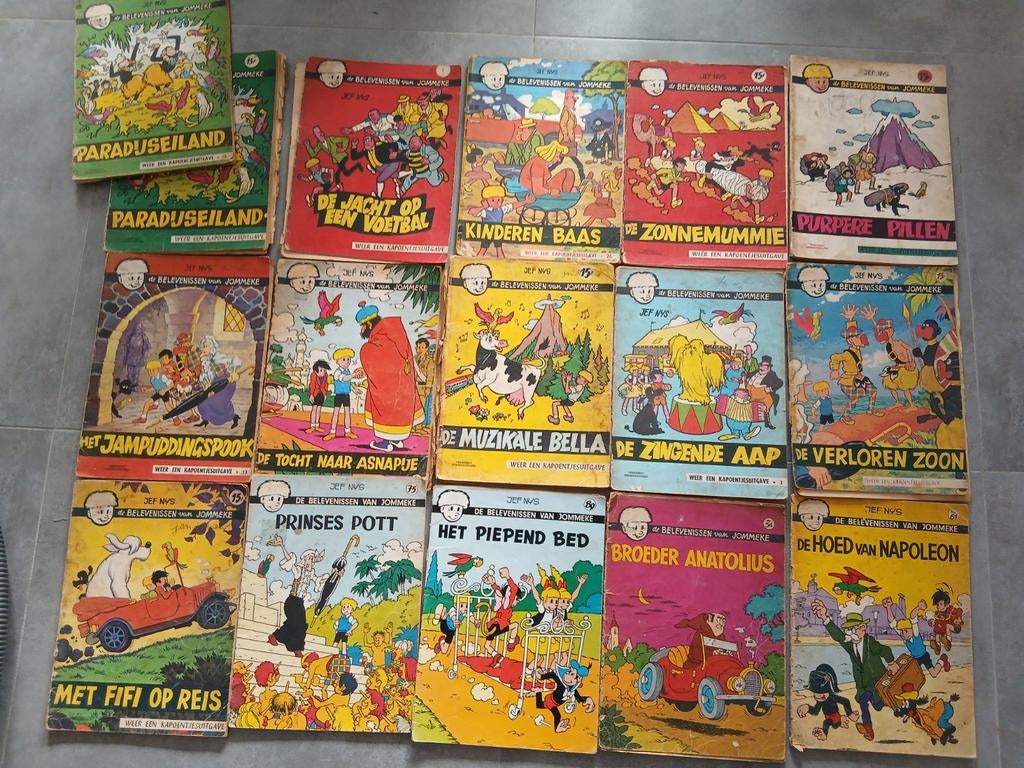 Jommeke Zwart wit, Ophalen