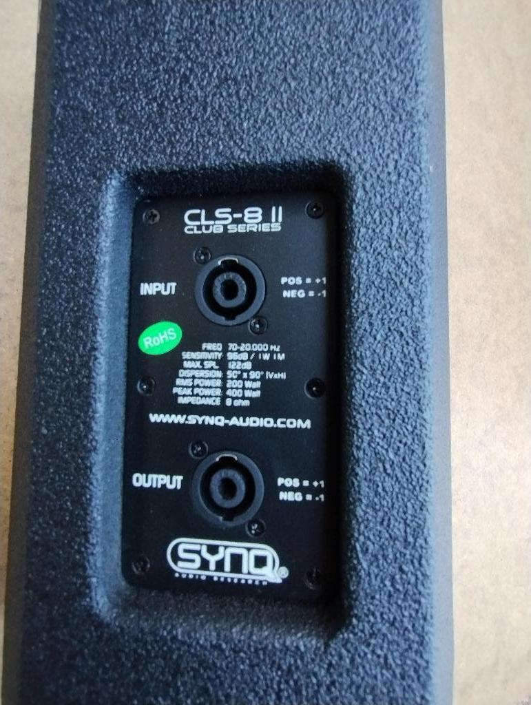 Speaker CLS 8 II, TV, Hi-fi & Vidéo, Enlèvement, Comme neuf, Haut-parleurs Frontaux, Arrière ou Stéréo