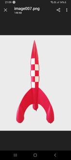 Tintin fusee en resine et plystone, Collections, Personnages de BD, Enlèvement ou Envoi, Tintin, Neuf