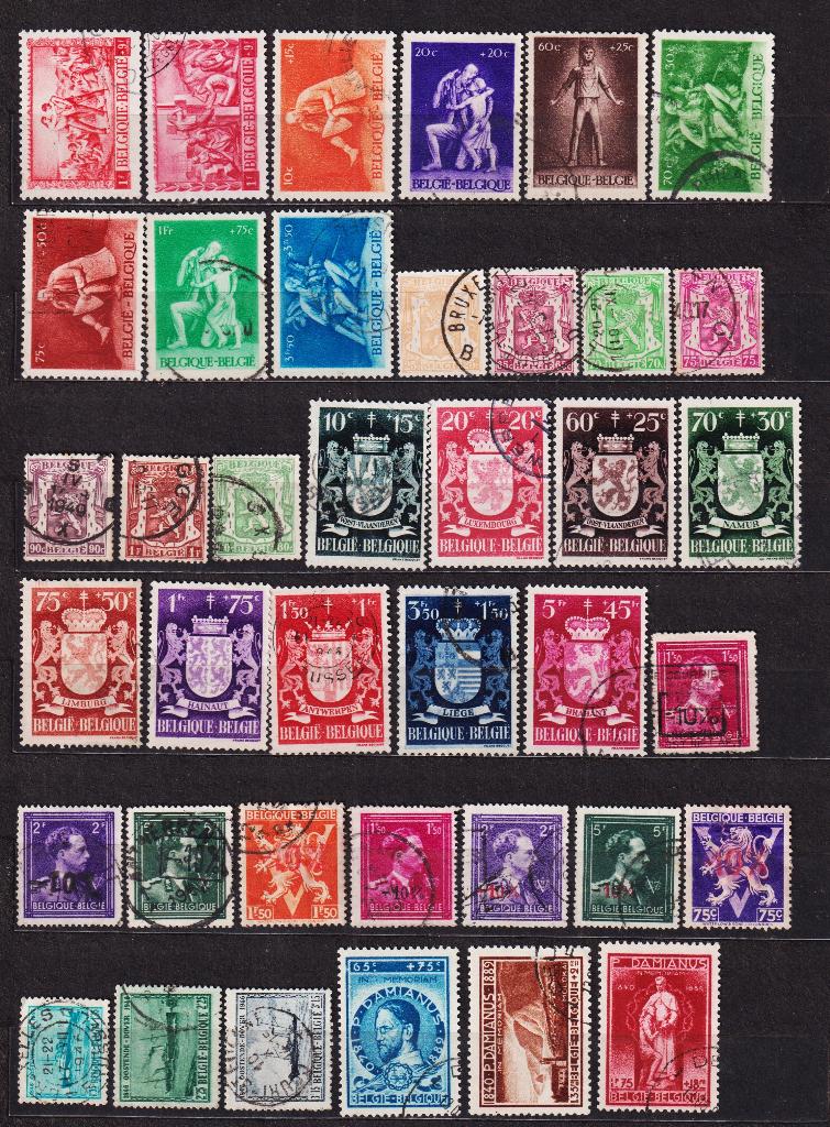 Belgique 1945-1947 oblitéré, Timbres & Monnaies, Envoi, Affranchi, Oblitéré
