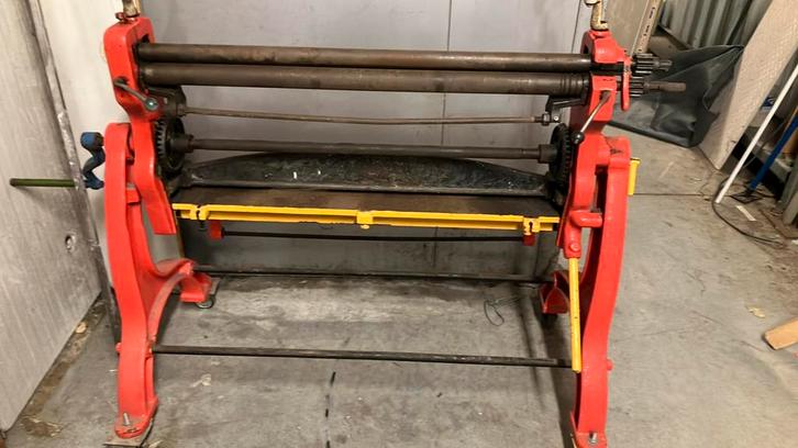 Wals en plooibank gietijzer, Bricolage & Construction, Établis, Comme neuf, Enlèvement