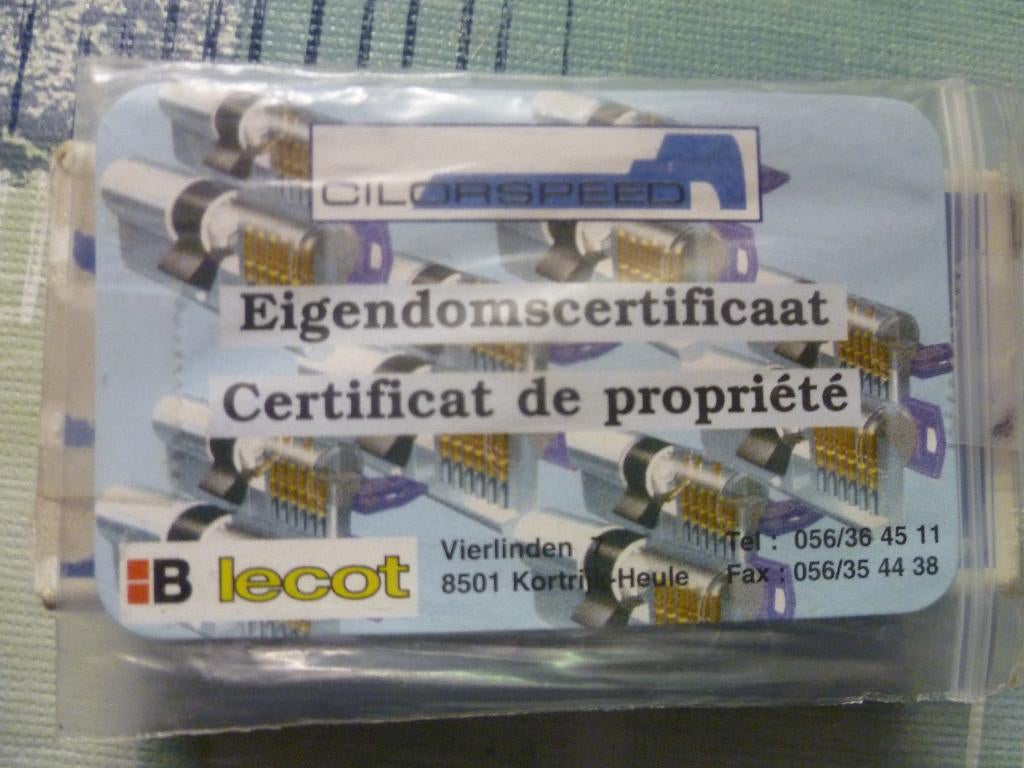Veiligheidscilinder Tesa Assa Abloy met eigendomscertificaat, Doe-het-zelf en Bouw, Hang- en Sluitwerk, Zo goed als nieuw, Ophalen
