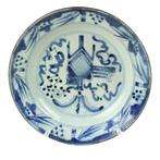 Antiek Chinees blauw-wit bord – 17e eeuw, Antiek en Kunst, Ophalen of Verzenden