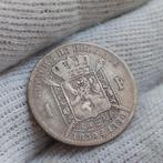 Munt / België / 1 Frank / Leopold II / 1880 / Zilver 835, Verzenden, Zilver, Losse munt, Zilver