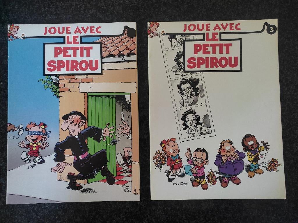 Joue avec le petit Spirou (T. 2 et 3 - état neuf)., Boeken, Stripverhalen, Ophalen of Verzenden, Zo goed als nieuw, Tome & Janry