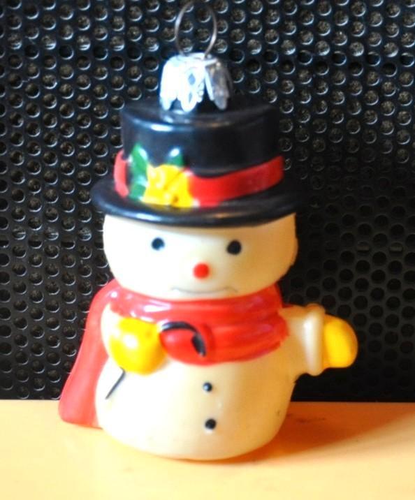 ancienne boule de noel vintage bonhomme de neige, Antiquités & Art, Antiquités | Autres Antiquités, Enlèvement ou Envoi