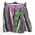 Metrofive paars, groen, zwart, wit rok, maat S/M, Kleding | Dames, Rokken, Verzenden, Paars, Nieuw, Maat 36 (S)