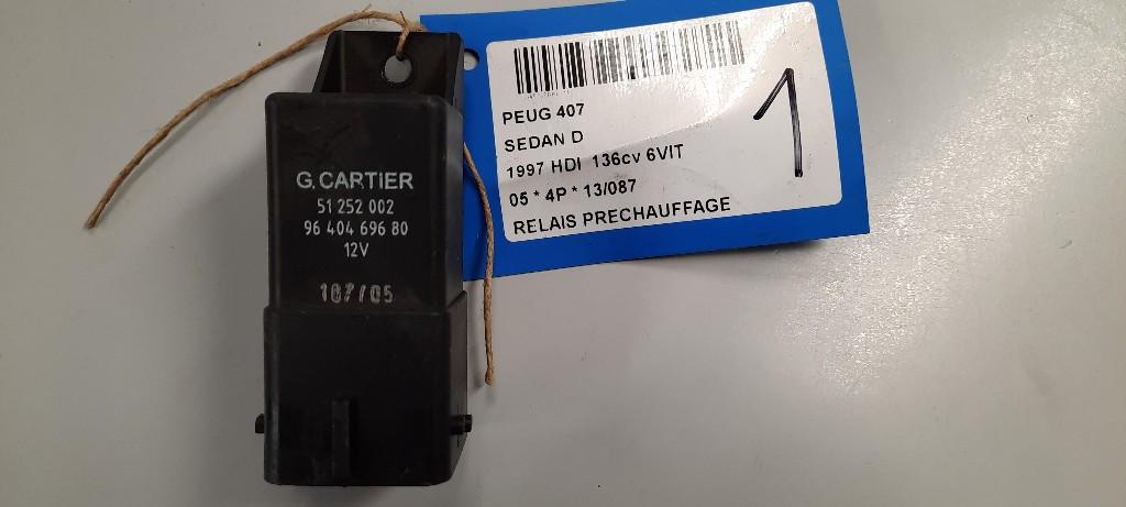 RELAIS BOUGIE PRECHAUFFAGE Peugeot 407 (6D) (9640469680), Utilisé, Peugeot