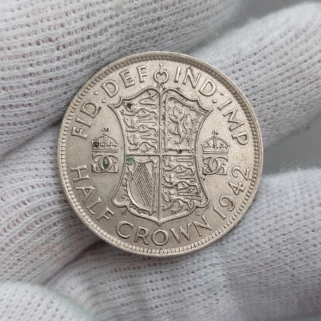 Piece de monnaie / UK / Half Crown / 1942 / Argent, Enlèvement ou Envoi, Monnaie en vrac, Argent