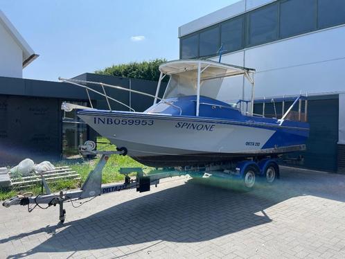 Vissersboot visboot kajuitboot motorboot 150 PK Volvo Penta, Watersport en Boten, Motorboten en Motorjachten, Gebruikt, Polyester