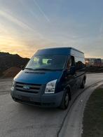Ford Transit 2009 dubbel cabine 5 zit perfecte staat!, Monovolume, Blauw, Bedrijf, Euro 4