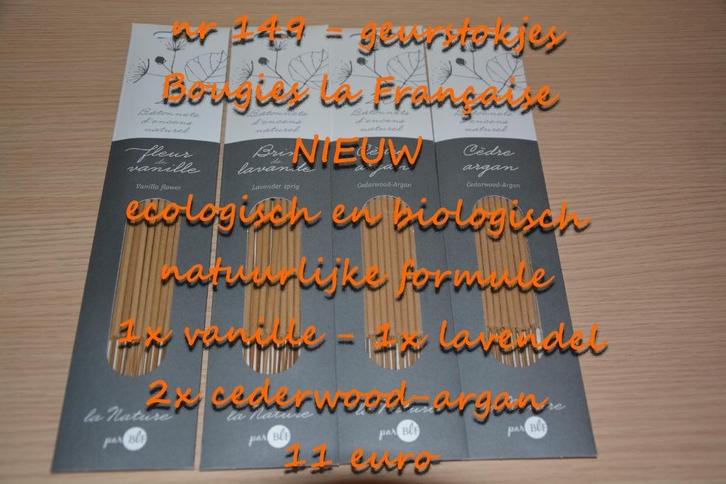 149. geurstokjes deel 9 , NIEUW ,  verzending inbegrepen, Huis en Inrichting, Woonaccessoires | Overige, Nieuw, Verzenden
