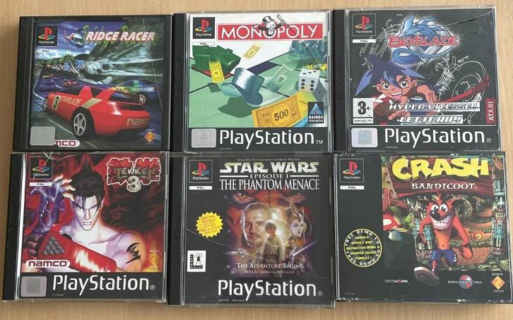 6 games voor ps1, Games en Spelcomputers, Games | Sony PlayStation 1, Gebruikt, Avontuur en Actie, 2 spelers, Vanaf 3 jaar, Ophalen of Verzenden