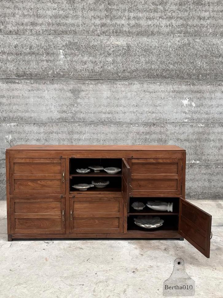 Erfgoedstuk houten archiefkast ca. 1920, Huis en Inrichting, Kasten | Roldeurkasten en Archiefkasten, Zo goed als nieuw, Minder dan 100 cm