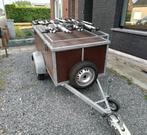 Aanhangwagen met deksel + fietsrek (4 fietsen), Auto diversen, Aanhangers en Bagagewagens, Ophalen