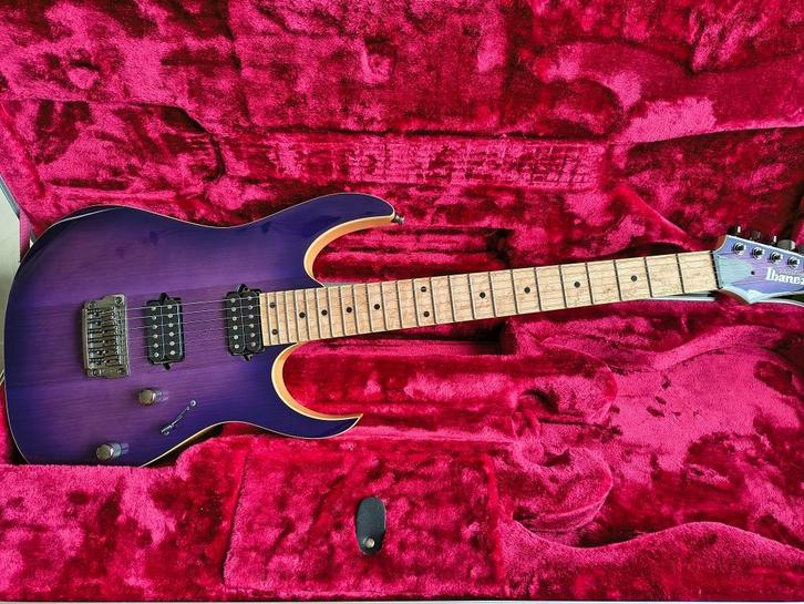 Ibanez Prestige RG652AHMFX-RPB Royal Plum Burst, Muziek en Instrumenten, Snaarinstrumenten | Gitaren | Elektrisch, Zo goed als nieuw