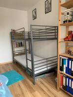 IKEA SVARTA metalen stapelbed, Ophalen, 85 tot 100 cm, Hoogslaper of Stapelbed, Zo goed als nieuw
