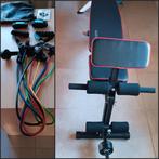 fitnessbank/exercise band set, Sport en Fitness, Fitnessmaterialen, Ophalen, Gebruikt, Benen, Fitnessbank
