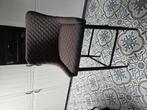 4 stoelen zithoogte 75cm - 4 keukenstoelen zithoogte 50cm, Huis en Inrichting, Stoelen, Ophalen, Metaal, Gebruikt, Zwart