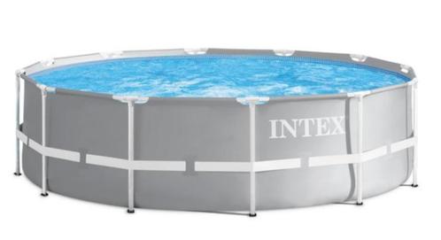 intex prism frame opzetzwembad 366x90, Tuin en Terras, Zwembaden, Gebruikt, Opzetzwembad, 80 tot 120 cm, 200 tot 400 cm, 300 cm of meer