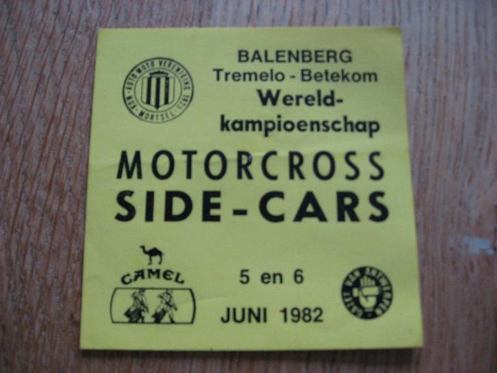 Autocollant Motocross Side-Cars Balenberg Tremelo-Betekom WK, Collections, Articles de Sport & Football, Comme neuf, Affiche, Image ou Autocollant