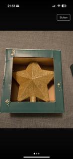 Gouden kerstster topper – HEMA – voor boven op de kerstboom, Diversen, Ophalen, Nieuw