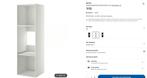 METOD Hoog kastelement koelkast/oven, wit, 60x60x200 cm, Huis en Inrichting, Keuken | Keukenelementen, Ophalen, Wit, 50 tot 100 cm