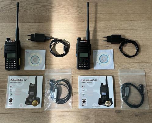 2x Radioddity GD-77 TIER I&II 1&2 DMR Walkie Talkie Two way, Télécoms, Talkies-walkies & Walkies-talkies, Comme neuf, Talkie-walkie ou Walkie-talkie